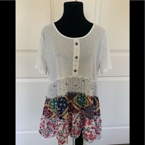 Umgee large floral boutique top